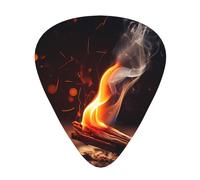 Match Prints - Juego de 12 púas de guitarra con 3 grosores diferentes, adecuadas para guitarras eléctricas y acústicas