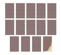 Match Striker Strip con patrón de panal de abeja, calcomanía de papel para manualidades, coincide con encendido en vidrio, porcelana, plástico, cartón, paquete de 14 (14 piezas (5 x 3 cm)