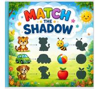 Match the Shadow Activity Book for Kids: Fun Brain Games to Improve Focus, Observation & Visual Skills for Ages 4-8