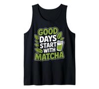 Matcha Amante del Té Verde Hielos Matcha Latte Camiseta sin Mangas