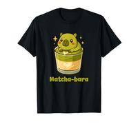 Matcha-bara Carpincho Té Matcha Kawaii Lindo Verde Camiseta