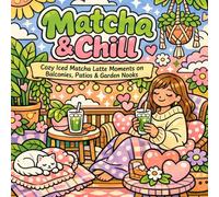 Matcha & Chill: Soft Life Coloring Book: Cozy Iced Matcha Latte Moments on Balconies, Patios & Garden Nooks