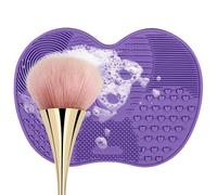 MATCHA CIBILLO DE CIRCA DE MAQUIERDA Mujera de arbusto de arbusto de arbusto, tapete de limpieza de cepillos cosméticos | Almohadilla de limpieza, herramientas de belleza cuidadora con taza de