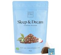 Matcha & CO Infusión Sleep & Dream, 30 dosis de infusión relajante para dormir con Rooibos, Manzana, Verbena y Hojas de Mora, Tu ritual nocturno para un sueño profundo y reparador