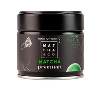 Matcha & CO Té Matcha Premium 100% Ecológico, Grado Premium Ceremonial, en Polvo Orgánico de Japón, 100% Natural, Té Verde, 30 Gramos - Matcha & CO