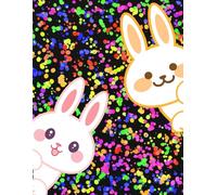 Matcha Cute Bunny Softcover Notebook: "Cute Bunny Notebook - lightweight, softcover, and perfect for notes, journaling, or doodles. A lovely companion for bunny lovers!"