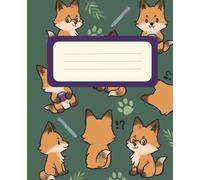 Matcha Fox Moments: A cute wide-ruled notebook for daily notes and ideas