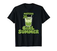 Matcha Girl Summer Iced Latte Tea Lover - Camiseta Divertida Camiseta