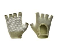 (Matcha green) Pilates Gloves Fitness Gloves Breathable Cycling Gloves Gym Gloves Training Gloves Sports Gloves for Dance Sport Yellow