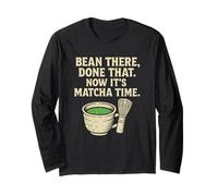 Matcha Green Tea Cita Cafeína Matcha Lover Pun Graphic Manga Larga