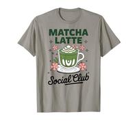Matcha Latte Social Club Cafe Iced Drink Cute Camiseta
