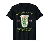 Matcha Latte Social Club Peace Love and Matcha Camiseta