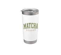 Matcha Season Clean Girl Estética Latte Tea Lover Café Vaso térmico de acero inoxidable de doble pared
