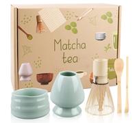 matcha Set de 5 piezas de batidor de té de bambú, juego de ceremonia de té con whisk matcha
