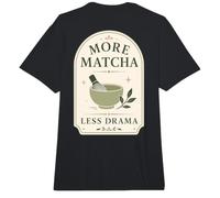 Matcha Tea Lover Más Matcha Menos Drama Comfort Colors Adult Heavyweight T-Shirt