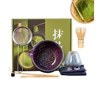 Matcha Whisk Set, Bowl and Spoon, 2.56x2.99 inches Japanese Tea Utensils, Traditional Ceremony Kit, Authentic Experience, Perfect for Home, Relaxation, Morning Ritual, Practice, Meditation