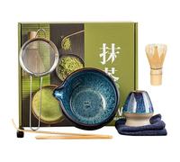 Matcha Whisk Set, Bowl and Spoon, 2.56x2.99 inches Japanese Tea Utensils, Traditional Ceremony Kit, Authentic Experience, Perfect for Home, Relaxation, Morning Ritual, Practice, Meditation