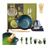 Matcha Whisk Set, Japanese Tea Bowl, Assorted Sizes, Traditional Ceremony Tools, Mixing Utensils, Complete Kit for Home Relaxation Morning Ritual Meditation Wellness Practice Seekers