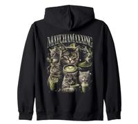 Matchamaxxing Cats Matcha Funny Sudadera con Capucha