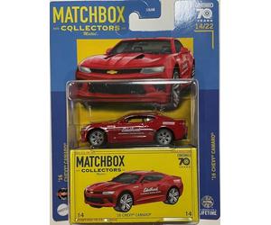 Matchbox - '16 Chevy Chevrolet Camaro - Collectors 14/22 Serie 2023-1:64 Modelo de Coche Infantil Juguetes Coleccionista Modelo de Licencia Muscle Car Edelbrock GM USA - Con Caja - Mattel HLJ61