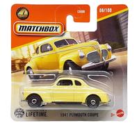 Matchbox 1941 Plymouth Coupe - MBX Metro 08/100 - JFT03 - Short Card - Amarillo - Superfast Lesney - Mattel 2024-1:64