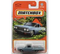Matchbox 1960 Chevy El Camino Diecast Car, escala 1:64, azul, 2/100