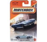 Matchbox 1963 Chevy Corvette [Azul] 83/125-1:64 Vehículo de juguete fundido a presión