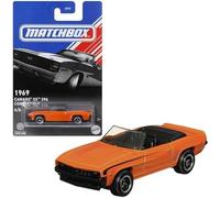 Matchbox 1969 Chevrolet Camaro SS 396 Convertible, escala 1:64, fundido a presión, naranja, 4/6