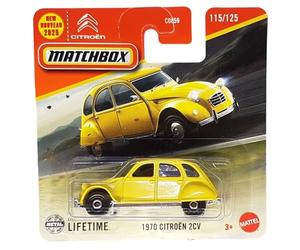 Matchbox - 1970 Citroen 2CV - MBX Road Trip 115/125 - JBR12 - Short Card - Pato amarillo - Superfast Lesney - Mattel 2025-1:64