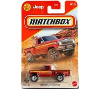 Matchbox 1980 Jeep J10 Stepside [rojo] 34/125, vehículo de juguete fundido a escala 1:64