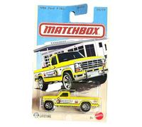 Matchbox - 1986 Ford F150-3/5 Truck Series 2026-1:64 Modelo Coche Niños Juguete Pickup - Modelo de licencia - Amarillo - Mattel JJR47