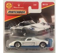 Matchbox 2004 Maserati MC12 - Modelo de coche, color blanco, escala 1:64, fundido, 86/125, 2025 JBR22
