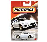 Matchbox 2004 Mazda RX-8 Vehículo de juguete fundido a presión, escala 1:64, blanco, #19/125