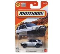 Matchbox 2019 Toyota 4Runner Vehículo fundido a presión, plateado, escala 1:64, #57/125