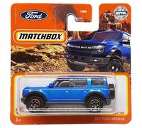 Matchbox 2021 Ford Bronco - MB 34/100 - HFR67 - Short Card - Azul metálico - SUV - Superfast Lesney - Mattel 2022-1:64