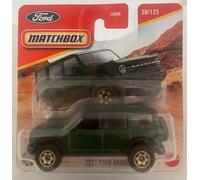 Matchbox 2021 Ford Bronco (verde) 30/125, escala 1:64, coche de juguete fundido a presión, 2025