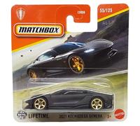 Matchbox 2021 Koenigsegg Gemera - MBX Road Trip 55/125 - JBR59 - Tarjeta corta - negro mate - Superfast Lesney - Mattel 2025-1:64