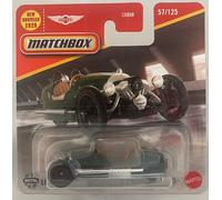 Matchbox 2021 Morgan 3 Wheeler (verde), 57/125, escala 1:64, coche de juguete fundido a presión, 2025