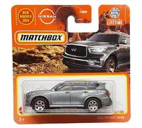 Matchbox - 2022 Nissan Infiniti QX80 - MBX Adventure 33/100 - HVN40 - Short Card - gris metálico - Superfast Lesney - Mattel 2024-1:64