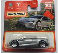 Matchbox 2023 Tesla Roadster Silver 91/100 (tarjeta corta) HLD17