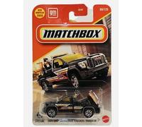 Matchbox 2024 GMC Sierra 3500 Camión de auxilio negro escala 1:64
