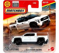 Matchbox 2024 Toyota Tacoma - MB 65/125 - JBR28 - Short Card - Blanco - Camión Pickup - Superfast Lesney - Mattel 2025-1:64