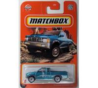 Matchbox '95 Nissan Hardbody Pickup Truck (D21) [verde azulado] 38/100, vehículo de juguete fundido a escala 1:64
