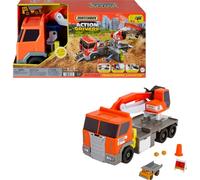 Matchbox Action Drivers Camión Excavadora Coche de Juguete Grande con Accesorios y 1 vehículo, +3 años (Mattel HPD64)
