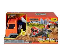 Matchbox Action Drivers - Excavadora transformable, juego con vehículo camión
