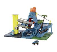 Matchbox Action Drivers Volcán Set de Juego con Pistas para Coches de Juguete con Sonidos, Incluye 1 vehículo, +3 años (Mattel HHW21)