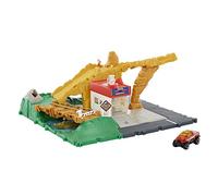 Matchbox Aventura en el desfiladero Pista para Coches de Juguete con Sonidos Incluye 1 vehículo, Regalo para niños +3 años (Mattel HDL33)