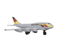 Matchbox Avión coleccionable de Sky Busters MBX 6-2 de metal fundido a presión - HVM39 ~ Avión de avión de avión europeo de pasajeros plateado ~ Incluye tapete de juego