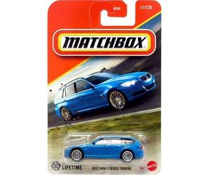 Matchbox BMW Serie 3 Touring, coche fundido a escala 1:64, azul, colección europea de calles