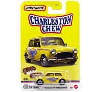 Matchbox Candy Cars 1964 Austin Mini Cooper [Amarillo] Vehículo de juguete fundido a escala 4/6-1:64